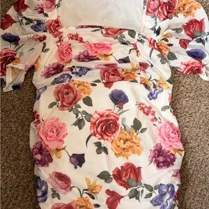 SHEIN Floral Midi Dress - Multicolor